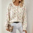 thumbnail image 2 of Sewkxo Long Sleeve Cable Knit Long Cardigan for Women 2026 Spring Winter Chunky Open Front Button Sweaters with Pockets,Army Green 4XL, 2 of 7