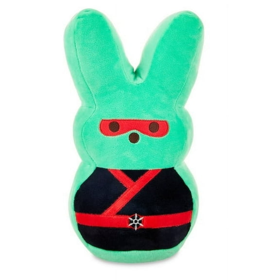 Peeps Bunny Plush Stuffed Animal Toy Easter Decoration (13 Inch, Green Ninja)