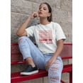 thumbnail image 2 of Thank You Thank You For Nothing Women White T-Shirt, Female Small, 2 of 4