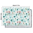 thumbnail image 5 of Pioneer Flower Floral Print Pattern Summer Placemats Table Placemats Set Of 6-Linen Kitchen Washable Placemats Table Mats 12x18 Inch Non-Slip Heat Resistant, 5 of 5