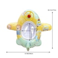 thumbnail image 3 of Flotador de piscina para bebé con asiento de seguridad y volante, anillo de natación inflable con forma de avión de dibujos animados para niños, ayuda para el entrenamiento de natación en piscina, 3 of 10