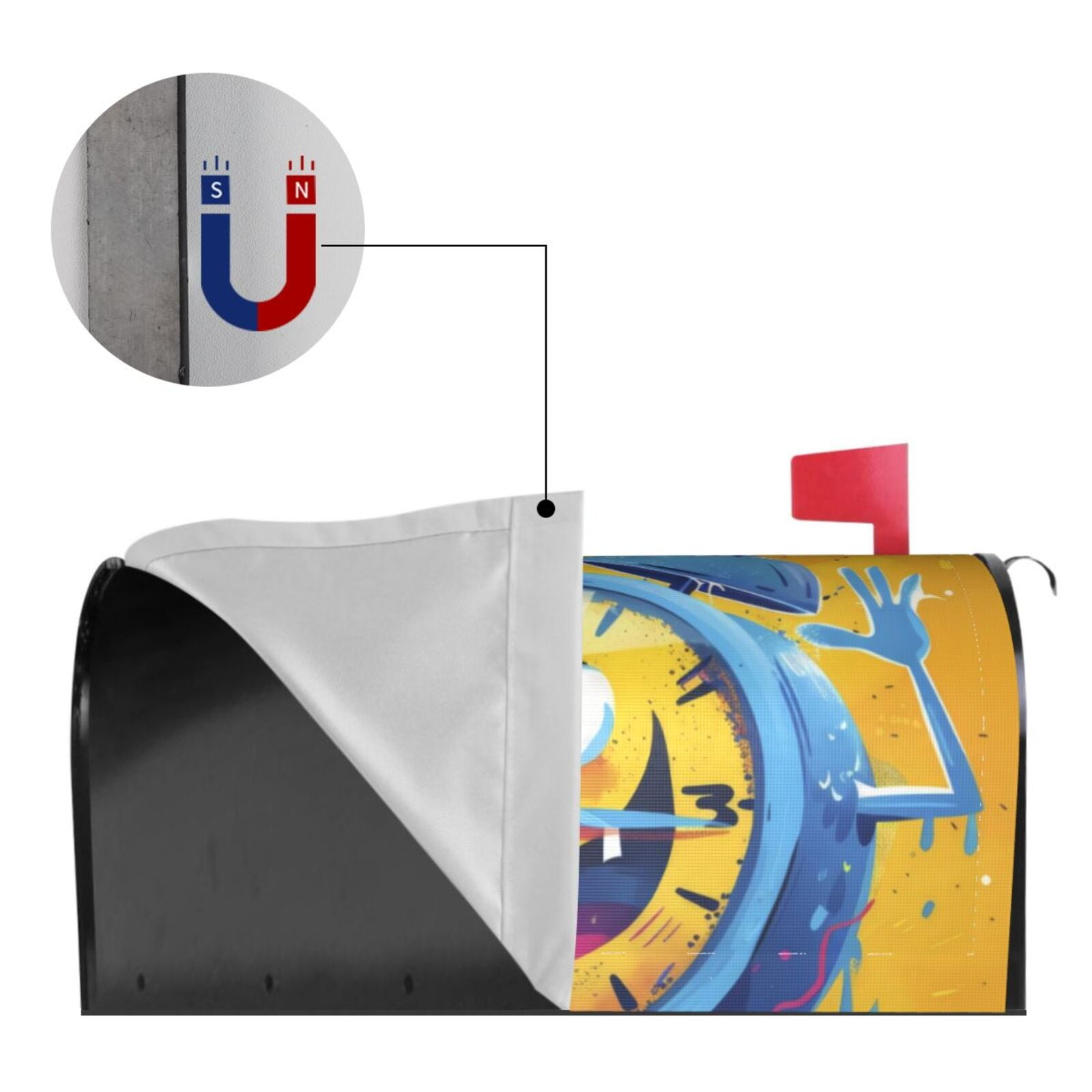 Kdxio Magnetic Mailbox Cover 21x18 in Mailbox Cover Outdoor Decoration Holiday Mailbox Covers for Home Garden Yard-21x18 in