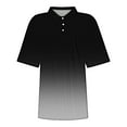 thumbnail image 7 of Women’s Casual Collared Shirt Summer Essential Lightweight Breathable Top Black L, 7 of 7