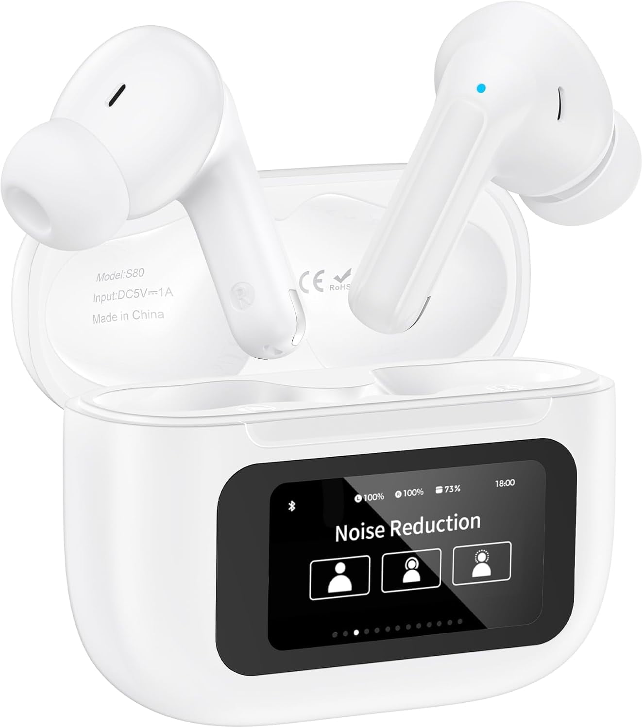 HRTGFD-Pixel Buds Wireless Earbuds for Google Pixel 10/10a/10Pro/10 Pro XL/9/9a/9 Pro XL/9Pro/8/8a/8Pro/7Pro/7/7a/6/6a, Google Earbuds Wireless Headphones Noise Cancelling with Multi-Function Touch S