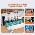 thumbnail image 4 of VEVOR Continuous Bag Band Sealing Machine Horizontal Band Sealer Stainless Steel, 4 of 9
