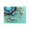 thumbnail image 3 of Feinuhan Blue Crystal Rhinestone Widow Spider Insect Bug Fashionable Pin Brooch, 3 of 3