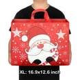 thumbnail image 4 of Heavy Duty  Christmas Tote Bags - 8 count Set with Handles,  XL 16.9"x12.6"x7.1" Bags, 4 of 7