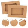 thumbnail image 1 of BESTYASH 10Pcs Light Brown Kraft Paper Envelop Storage Boxes for Postcard Mailing with Open Window 6.3X4.1X0.2In, 1 of 5