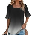 thumbnail image 2 of Half Sleeve Top for Women Summer Dressy Casual Tunic Top, Limited Time Under 10 Dollars #8, 2 of 6