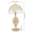thumbnail image 2 of Crystal Metal Table Lamp for Bedroom Bedside Lamp Gold Decorative Nightstand Lamp, 2 of 15