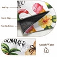 thumbnail image 6 of Non-Slip Rug Pad Rugs Summer Beach Coconut Tree Rectangle Area Rugs 9x12Ft Soft Carpet Pads for Living Room Kids Room, Flower Green Tropical Leaves, 6 of 9