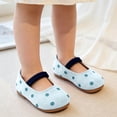 thumbnail image 6 of Toddler Girls Solid Round Toe Princess Dress Shoes, Non Slip Soft Comfort Sole Slip On Casual Footwear for Little Girls Daily Outfits Blue 6-7 Years, 6 of 7