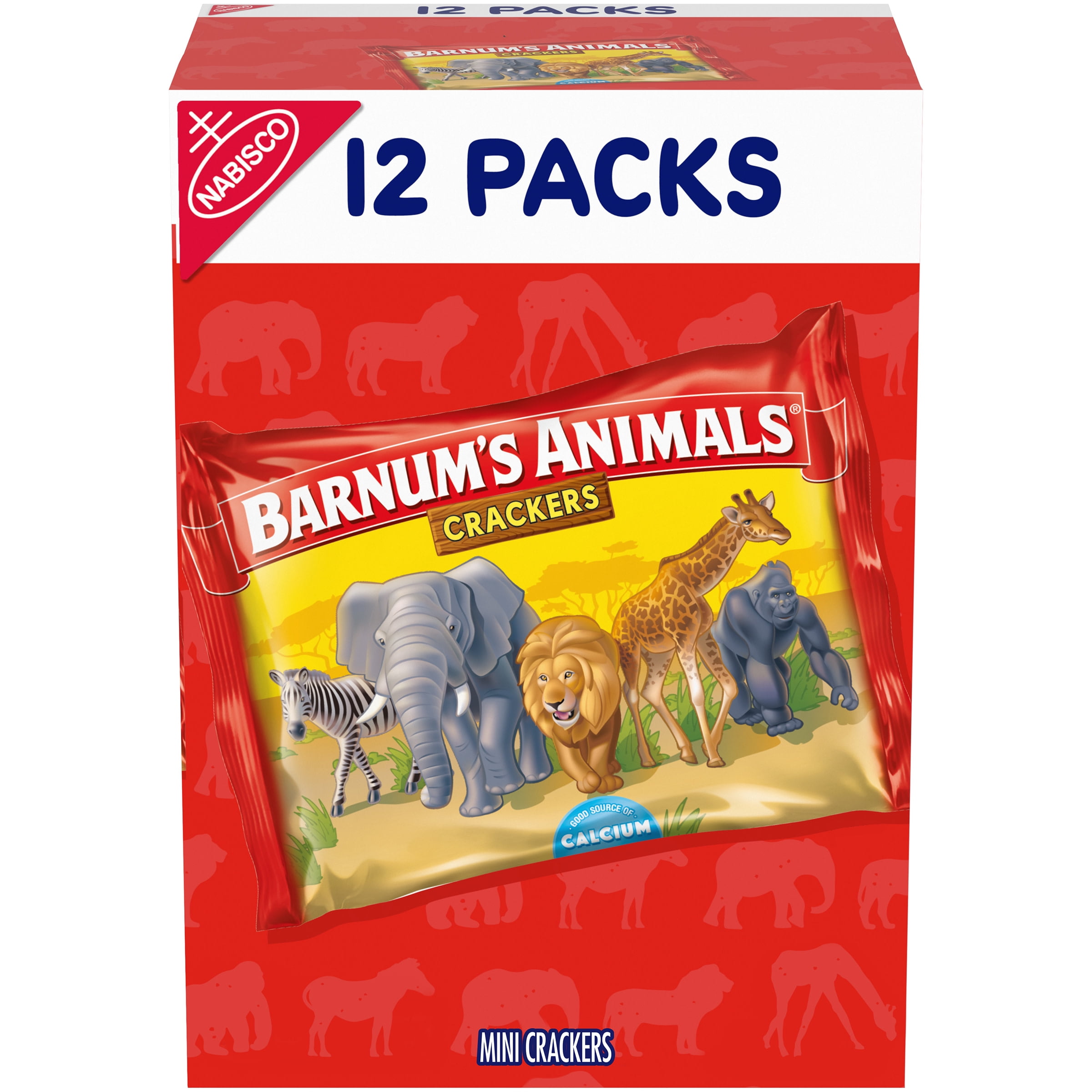 Barnum's Original Animal Crackers, 12 1 oz Snack Packs