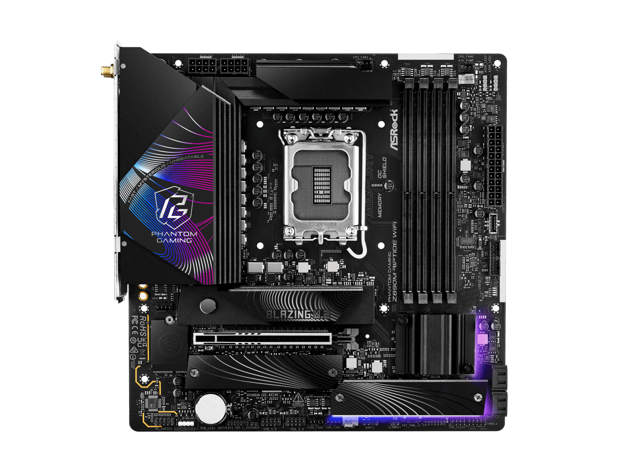 ASRock Z890M Riptide WiFi LGA 1851 Intel Z890 SATA 6Gb/s Micro ATX Motherboard