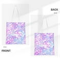 thumbnail image 3 of YFYANG Reusable Cotton Canvas Tote Shopping Bag, Pink Paisley Pattern Washable Portable Grocery Bag for Daily Travel, 3 of 8