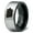 Black Grey Flat Tungsten, variant on Tungsten Iowa Hawkeye State Band Ring 8mm Men Women Comfort Fit Gray Flat Cut Brushed Polished