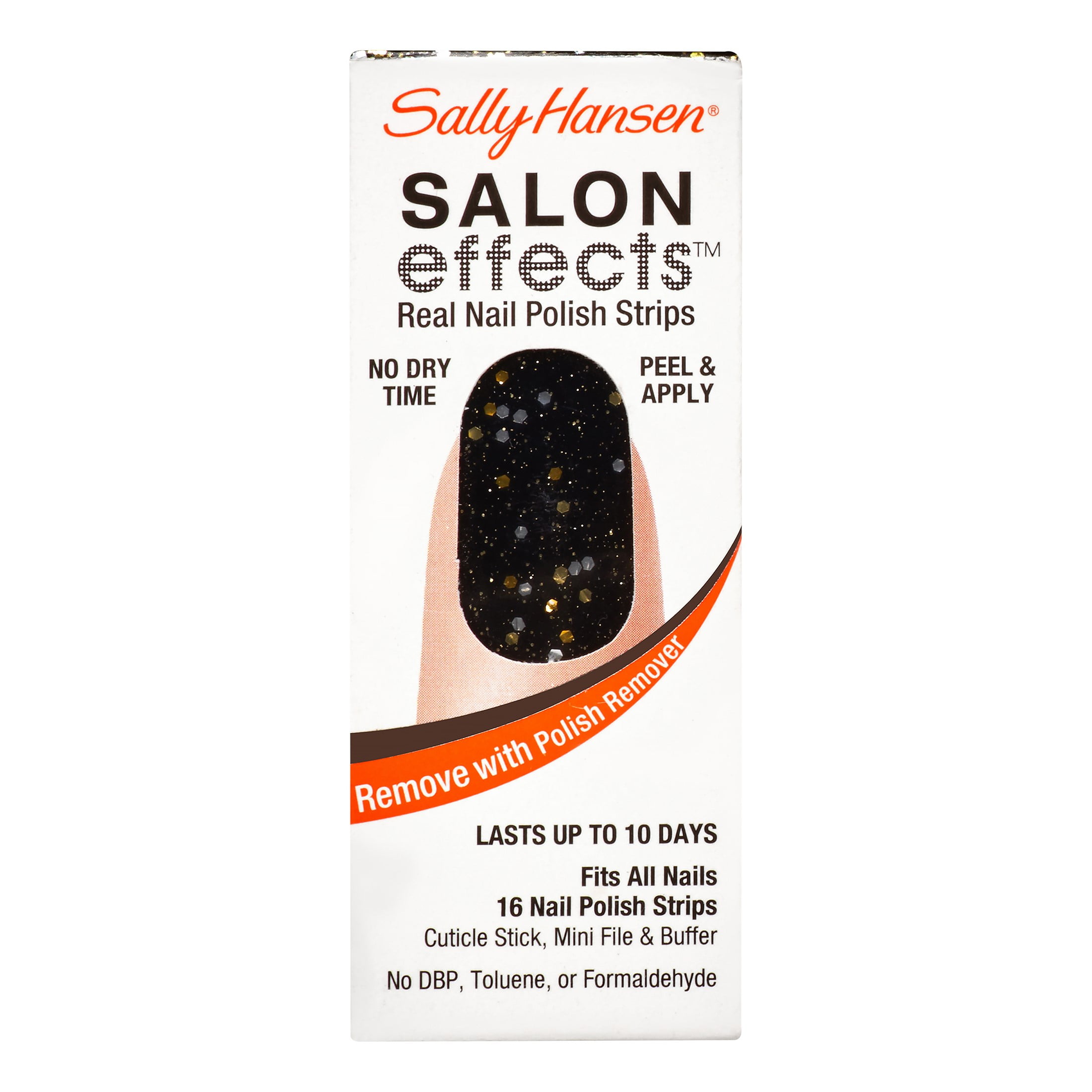 SALLY HANSEN Salon Effects Nagellack-Strips „Wild Child“ – 16 Streifen, Ohne Trockenzeit, Hält Bis Zu 10 Tage