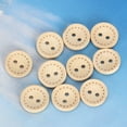 thumbnail image 4 of Craft Buttons, Wooden Button Circle 0.59 X 0.59inch  For Fabric Accessories For Clothing 1.5cm, 4 of 8