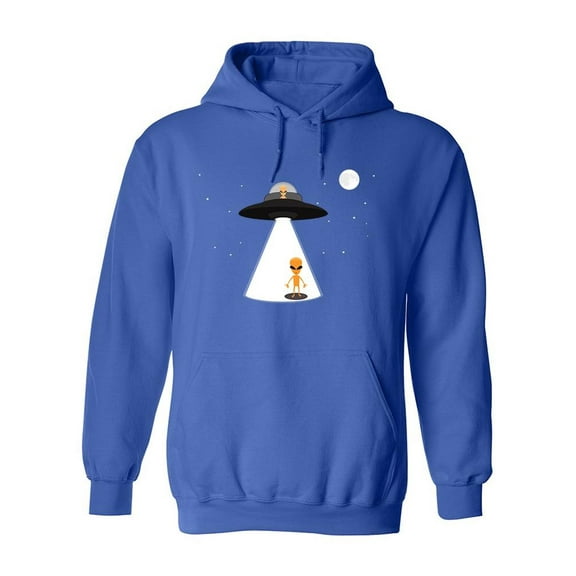 Flying Saucer Hoodie Men -Image by Shutterstock, Male x-Large