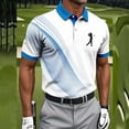 thumbnail image 2 of VBVC Men's and Men's Plus Golf Print Short Sleeve Collared Shirt,Breathable Quick Dry Athletic Top For Men,Blue,S-5XL, 2 of 8