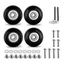 4Pcs Set Luggage Replacement Wheels 50mm with 6mm(0.24In) Bearings Repair Kits ABEC 608Zz for Suitcase and Inline Skate
