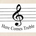 thumbnail image 2 of CafePress - Here Comes Treble .. Tote Bag - Unisex Canvas Tote Bag, Beige, 1-Piece, 2 of 6