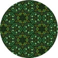 thumbnail image 1 of Ahgly Company Indoor Round Patterned Night Black Area Rugs, 6' Round, 1 of 6