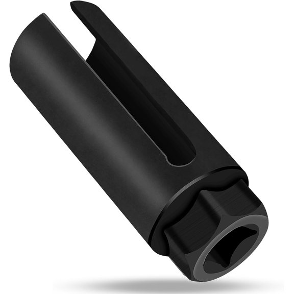 Oxygen Sensor Socket 22mm 7/8 in, 1/2 in Drive O2 Sensor Removal Tool, Heavy-Duty Chrome Vanadium Steel with Side Wire Cutout, Ideal for Car Exhaust System, Durable & Easy to Use