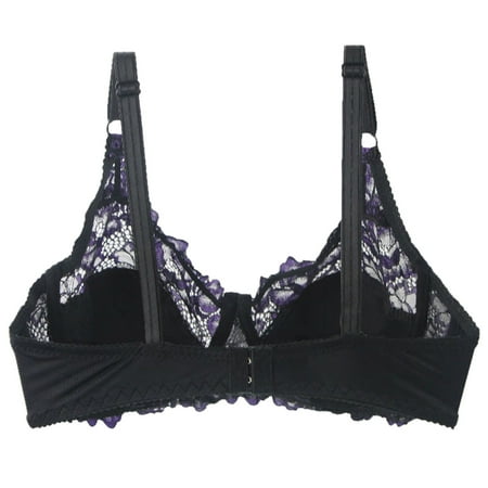 

eczipvz Lingerie for Women Plus Size Bralette - Bralettes for Women Wireless Bra Invisible Bra Bra - Regular & Plus Size Bras for Women Purple 100C