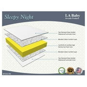 LA Baby Sleepy Night Crib Mattress, White