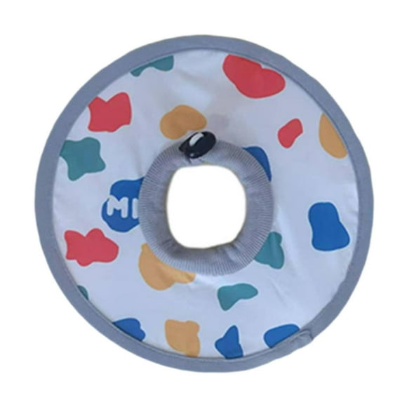 Cartoon de collar de recuperación de gatos evitar que se lame para el baño de recorte de gatitos M