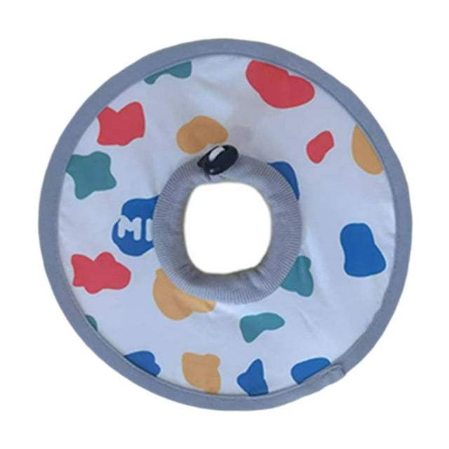 koolsoo Cat Recovery Collar Cartoon Prevent from Licking for Kitten Trimming Bathing L