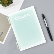 EGNMCR Home Office Furniture B5 Horizontal Thickened Coil Notebook Excerpt Colorful Plastic Cover Student Notebook Quality Writing Paper No Additive Paper Coil notebook