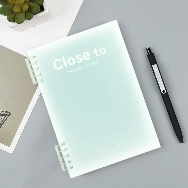 Euaioeiu B5 Grid Notebook with Thickened Paper, Plastic Cover, 8mm Spacing, 120 Pages for Office Journaling, College Lecture Notes, Creative Writing, Journal, and Business Meeting Planner