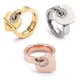 thumbnail image 4 of Anillo de Dedo de Mujer Qarigey Acero Inoxidable Plateado, 4 of 6