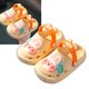 thumbnail image 5 of Bonitas y ventiladas, con diseño recortado, talla 32/33, largo interior de 7,1 pulgadas, pantuflas de jardín con estampado de conejo beige, 5 of 8