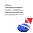 thumbnail image 4 of Soidarity Marcadores de superficie resistentes con bandera de buceo, boya, buceo, pesca submarina, esnórquel, equipo de señal de seguridad en el mar, Deportes acuáticos Azul Soidarity OD024449-03, 4 of 6