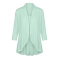 thumbnail image 4 of Stamzod Summer Cardigans for Women Lightweight 3/4 Sleeve Open Front Cardigan Dressy Casual Loose Fit Cover Up Mint Green S, 4 of 9