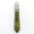 thumbnail image 1 of Pendentifs Collier Opale Point de Guérison Prisme Hexagonal Long Perle Hommes Femmes Bijoux, 1 of 6