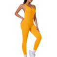 thumbnail image 2 of Gamivast Jumpsuit for Women Yoga Ribbed Butt Lifting High Waisted one Piece Tummy Control Stretchy Gym Workout Jumpsuit Active Outdoor Pants, 2 of 6