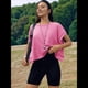 thumbnail image 5 of Camisetas de Entrenamiento de Corta para Mujer, Blusas con Espalda Abierta, Informales, para Yoga, Atléticas, Gimnasio, Holgadas, para Correr Rosa L, 5 of 8