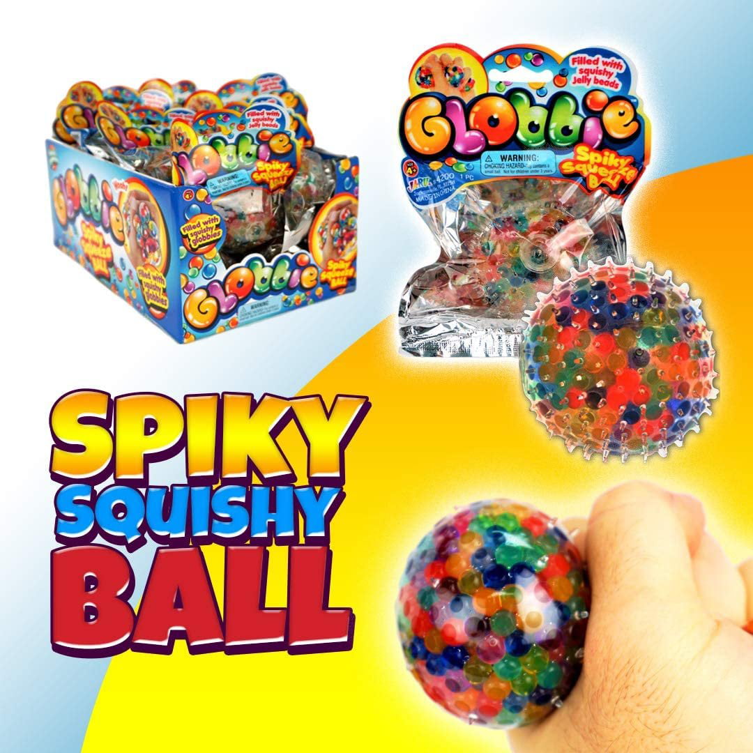 SQUEEZY PEEZY Squishy Sensory Stress Relief Ball Toy Autism Anxiety Fidget Beads 