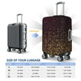 thumbnail image 4 of Uemuo Gold sparklin Printed Washable Luggage Cover - Fashion Suitcase Protector Fits 18-32 Inch Luggage-Small, 4 of 7