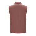 thumbnail image 6 of GUACER Women's Sleeveless Tops Casual Lapel Button with Pockets Solid Color Tank Tops, 6 of 7