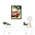thumbnail image 2 of Advert Transport 24H Du Mans Monaco Grand Prix A4 Artwork Framed Wall Art Print, 2 of 4