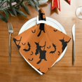 thumbnail image 2 of GZHJMY Holiday Cloth Napkin Halloween Witch Bat Kitchen Dining Table Decor for Cocktail Gathering Party Holiday Wedding Everyday Use 1 Pack 20" × 20", 2 of 6