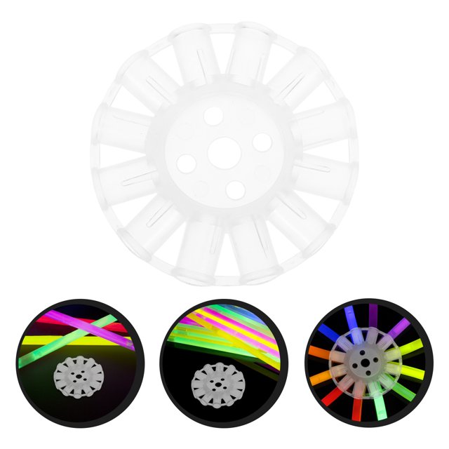 OULII 50pcs Glow Stick Flower Links Plastic DIY Lantern Creation For Celebrations and Competitions