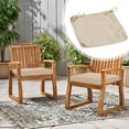 thumbnail image 2 of Waterproof Oxford Outdoor Cushion Covers With Zipper And Ties Washable Fade Resistant Replacement Slipcovers For Patio Garden Furniture Rattan Chair Lounge Outdoor Chair Cushion Covers Waterproof, 2 of 9