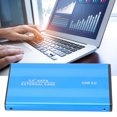 thumbnail image 1 of SSD Enclosure, SSD Hard Disk Box 480Mbps  for Data Storage Blue, 1 of 7