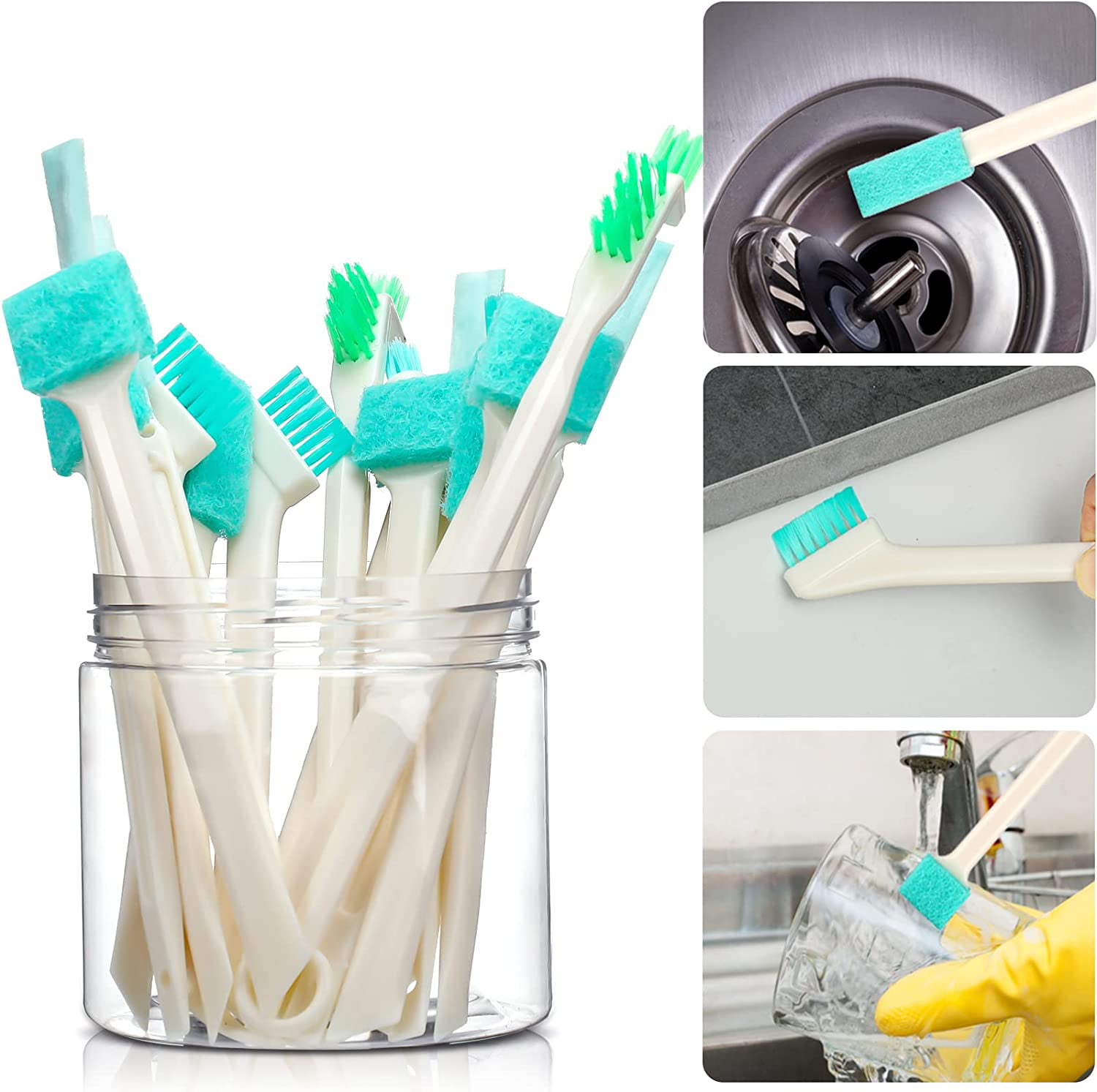  Small Cleaning Brushes for Small Spaces,Detail Crevice Cleaning  Tools Set for Window Track Groove Humidifier Keyboard,Tiny Household Deep  Scrub Brush for Holes Corner Groove Bottle Tight Space-16Pcs : Home &  Kitchen